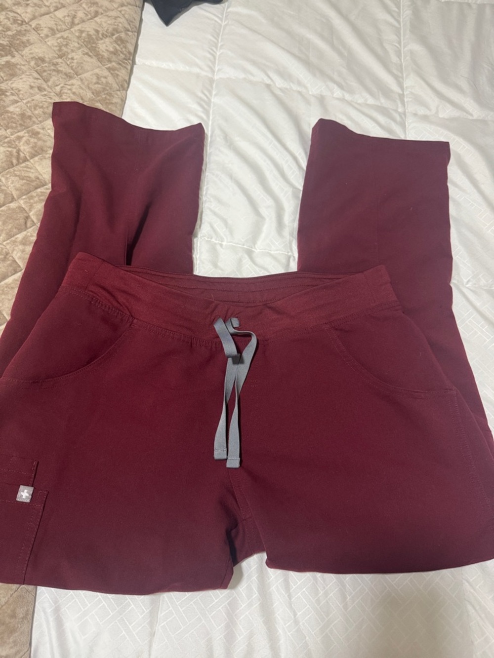 Women’s Maroon Figs scrub pants